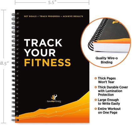LOGO Customized Fitness Journal and Exercise Log Book for Daily Progress Tracking