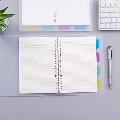 Office and Student A5/B5 40 Sheets Plastic Cover Note Book with Transparent Cover