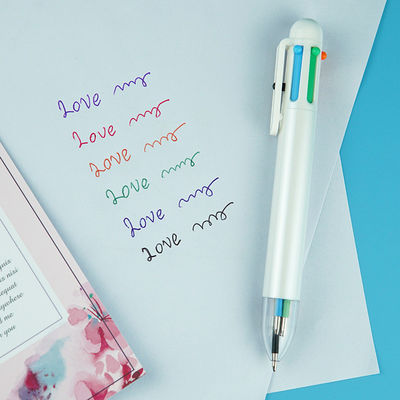 Multi-color Ballpoint Pen with Heat Sensitive Erasable Ink 6 Colors Writing Width 0.7mm