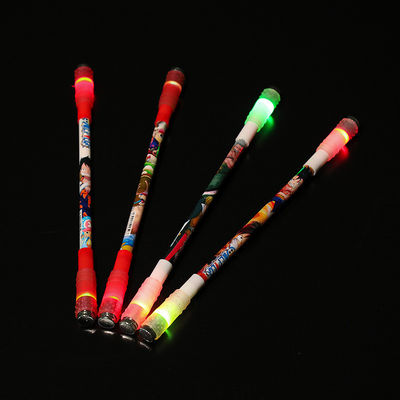 Novelty Led Light Spinner Pen Fingertip Illumination Decompression Gyro Business Ballpoint Pen