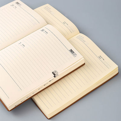 Efficiently Manage Your Time with 2022 A5 Time Management Kraft Notebook Customizable