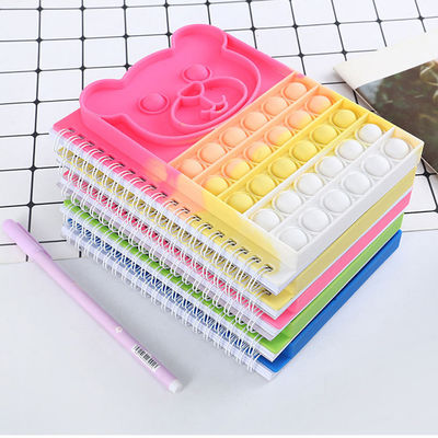 Customized Pop It Notebook Silicone Spiral Fidget Paper Book for Customer Requirements