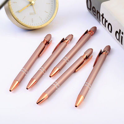 Gel-Ink Ball Pen With Rose Gold Rose Pink Advertising Ballpoint Pen Personalized Gift