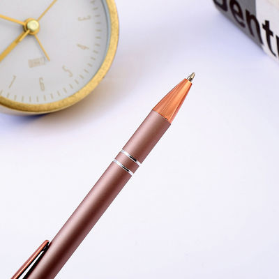 Gel-Ink Ball Pen With Rose Gold Rose Pink Advertising Ballpoint Pen Personalized Gift