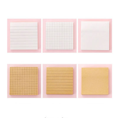 Vintage Vellum Custom Design Brown Kraft Printed Paper Memo Sticky Pad for Purchase