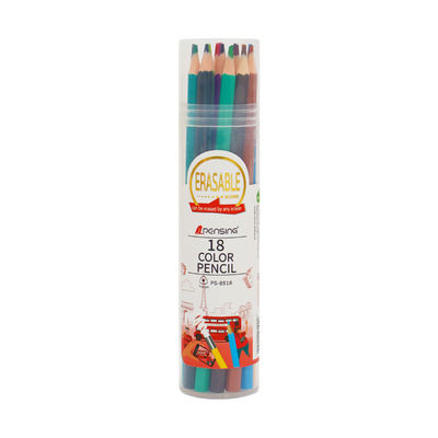 Customized Logo Personalized Cute Hexagonal Boxes Wood Coloring Pencils for Promotion