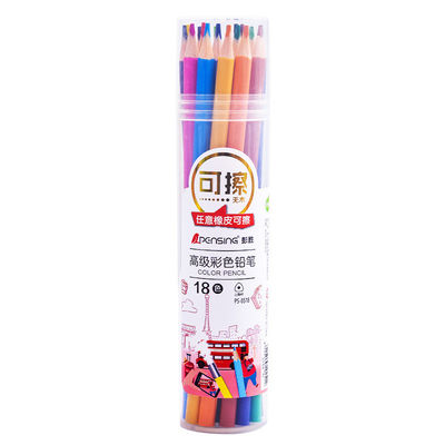 Customized Logo Personalized Cute Hexagonal Boxes Wood Coloring Pencils for Promotion