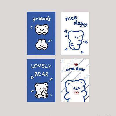 Kawaii Cartoon Little Bear Notebook A5 Size No Adhesive Perfect for Stationery Lovers
