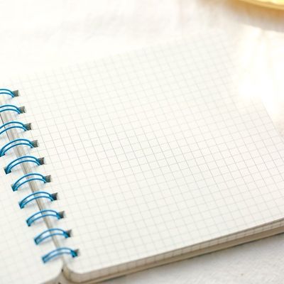 College Student Stationery Square Notebook with Blank Fruits Cover and 128 Inner Pages