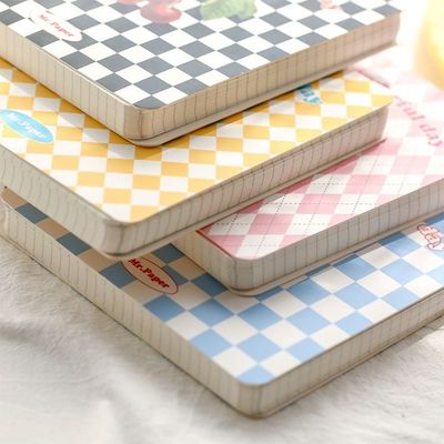 College Student Stationery Square Notebook with Blank Fruits Cover and 128 Inner Pages