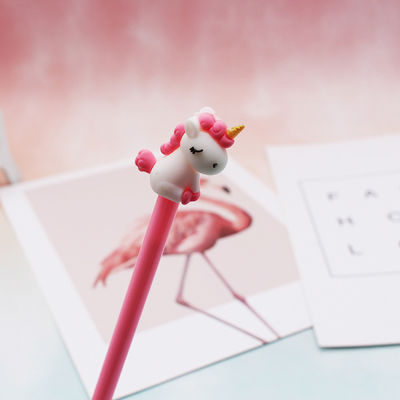 Assorted Color Cartoon Kawaii Horse PVC ABS Epoxy Gel Ink Pens for Yiwu Stationery