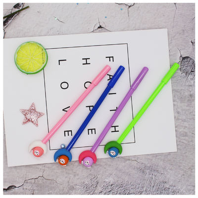 Stationery Supplies Plastic Cartoon 0.38mm Beautiful Black Gel Pen for Office and School