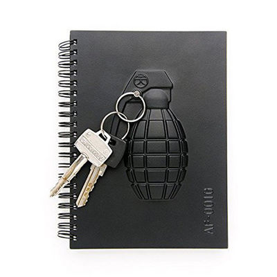 Black Customized Font Notebook Universal Writing Gun Knife Tactical Hard Cover Paper Notebook