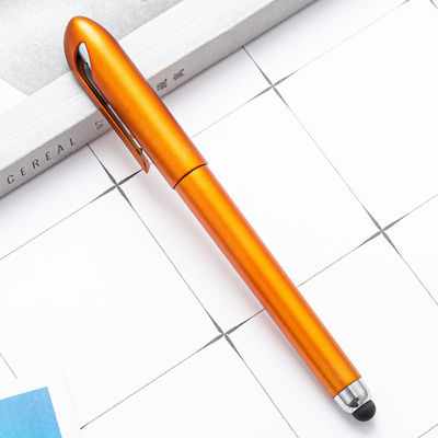Soft Touch Screen Metal Stylus Pen with Brass Telescope Barrel and 0.5mm Writing Width