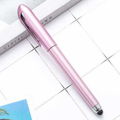 Soft Touch Screen Metal Stylus Pen with Brass Telescope Barrel and 0.5mm Writing Width