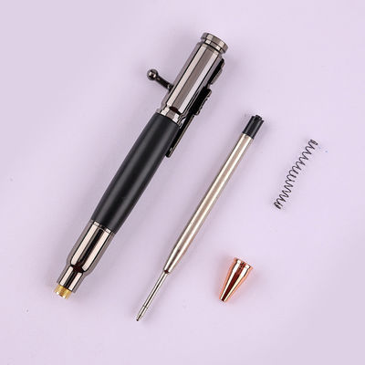OEM Printing Ball Point Ballpoint Bolt Action Metal Bullet Gun Pen With 1.0mm Writing Width