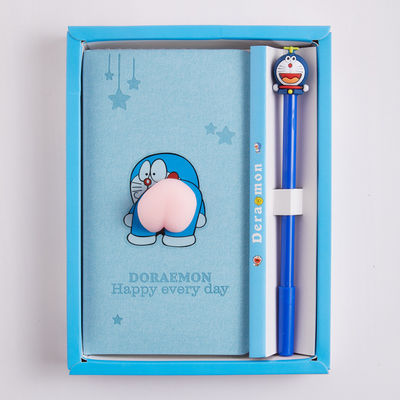 Customized Logo Soft Cover Cute Cartoon Decompression Fidget Note Book for Students