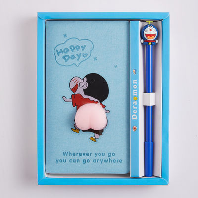 Customized Logo Soft Cover Cute Cartoon Decompression Fidget Note Book for Students