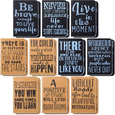 School A6 Kraft Notebook Exercise Book with Saddle Stitching and Customizable Cover