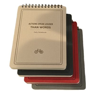 Customized Academic A5 PU Leather Diary Notebook with Elastic Band and 80 Inner Pages