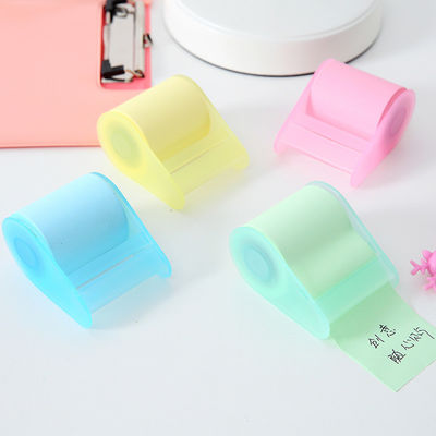 Kawaii Korea Stationery Memo Pad Tape Dispenser Formula Sticky Notes with No Adhesive