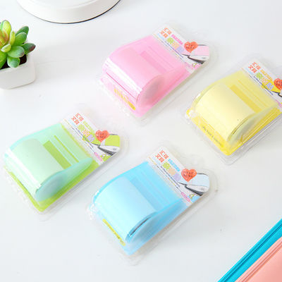 Kawaii Korea Stationery Memo Pad Tape Dispenser Formula Sticky Notes with No Adhesive