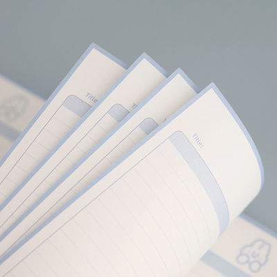 Cute B5 Removable Notes Learning Kraft Notebook with Customized Logo and 80 Inner Sheets