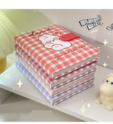 Leather Cute Ins Cartoon Student Color Page Hand Notebook LOGO Customization Accepted