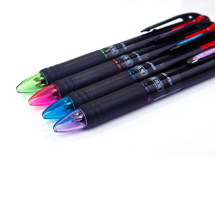 OEM/ODM Acceptable 4 Color 0.7mm Plastic Transparent Shuttle Pens for Office Writing