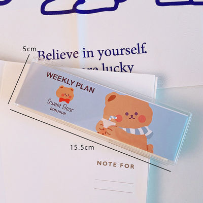 Cartoon Bear Week Plan Lovely Portable Mini Pocket Book Korean Ins Style Student Notepad