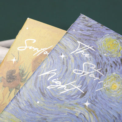 Paper Notebook featuring Vincent Van Gogh Motivation Three-Dimensional Oil Painting