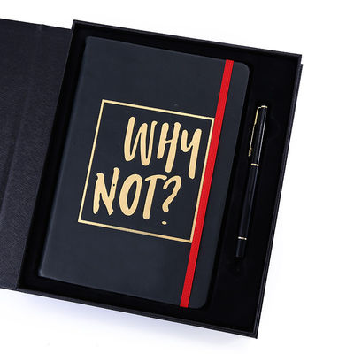 A5 Thread Sewing Pu Leather Custom Logo Work Agenda Budget Simple Design Notebook