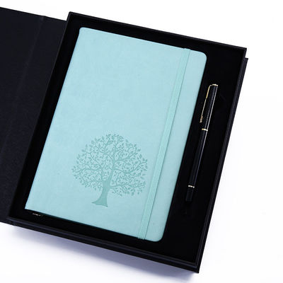 A5 Thread Sewing Pu Leather Custom Logo Work Agenda Budget Simple Design Notebook