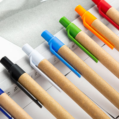 Black Ink Ballpoint Pen with Custom Logo Made from Eco-Friendly Bamboo