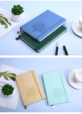 A5 Thread Sewing Pu Leather Custom Logo Work Agenda Budget Simple Design Notebook