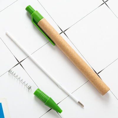 Black Ink Ballpoint Pen with Custom Logo Made from Eco-Friendly Bamboo