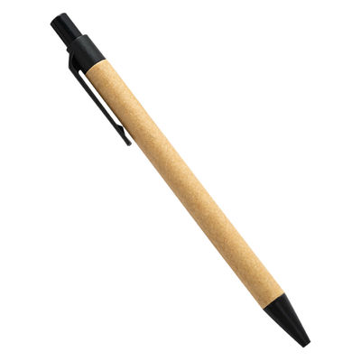 Black Ink Ballpoint Pen with Custom Logo Made from Eco-Friendly Bamboo