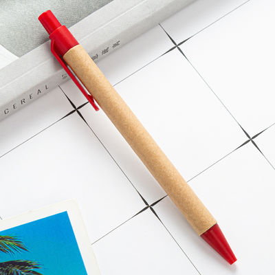 Black Ink Ballpoint Pen with Custom Logo Made from Eco-Friendly Bamboo