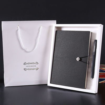 Hardcover Design Pu Leather Gift Suit Business Notebook with Customized Logo Acceptable