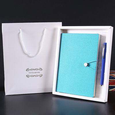 Hardcover Design Pu Leather Gift Suit Business Notebook with Customized Logo Acceptable