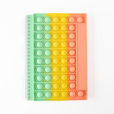 Waterproof Silicone Cover Bubble Decompression Notebook with 100 Inner Pages and Gift