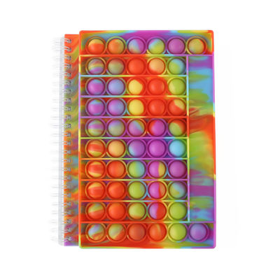 Waterproof Silicone Cover Bubble Decompression Notebook with 100 Inner Pages and Gift