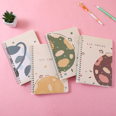 Self-Adhesive A5 Customized Hardcover Spiral Journal Planner Notebook for Customized