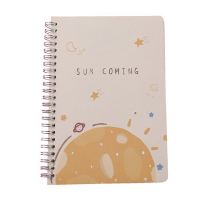 Self-Adhesive A5 Customized Hardcover Spiral Journal Planner Notebook for Customized