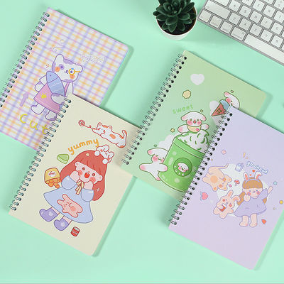 Self-Adhesive A5 Customized Hardcover Spiral Journal Planner Notebook for Customized
