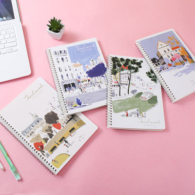 Self-Adhesive A5 Customized Hardcover Spiral Journal Planner Notebook for Customized