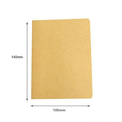 Retro Kraft Paper Blank Memo Pad Sketch Book Notepad for Office Creative Note-taking