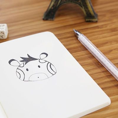 Retro Kraft Paper Blank Memo Pad Sketch Book Notepad for Office Creative Note-taking