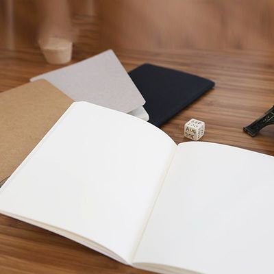 Retro Kraft Paper Blank Memo Pad Sketch Book Notepad for Office Creative Note-taking