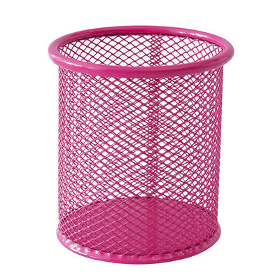 2022 Office Stand Cute Pen Container Desktop Personalized Metal Mesh Pen Holder in Green